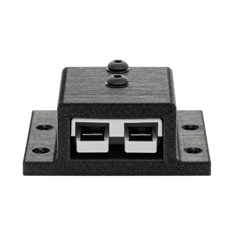 Roam Gear 12V single Anderson surface mount front view with the grey 50A plug uncovered.