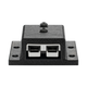 Roam Gear 12V single Anderson surface mount front view with the grey 50A plug uncovered.