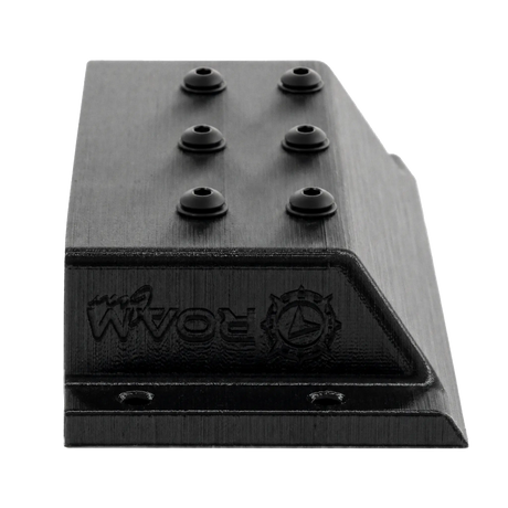 Roam Gear 12V triple Anderson surface mount side view with Roam Gear branding and mounting holes.