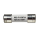 Roam Gear 15A MC4 inline replacement fuse front view with printed specifications on the white body.