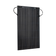 Roam Gear 160W 12V black ETFE flexible solar panel front angled view with positive and negative leads looped beside it.