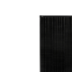 Roam Gear 200W 12V black glass solar panel upper front section showing the top rail and roam gear logo in the corner.