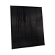 Roam Gear 200W 12V slimline square black glass solar panel front angled view showing the slimline black frame.