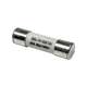 Roam Gear 20A MC4 inline replacement fuse angled view with the right metal end cap and white body.