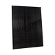 Roam Gear 230W 12V slimline black glass solar panel front angled view showing the narrow frame and solar cells.