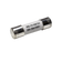Roam Gear 25A MC4 inline replacement fuse angled view with the left metal end cap and printed rating.