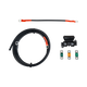 Roam Gear 2m fused lead kit from above with coiled cable, Midi fuse holder and three fuses.