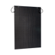 Roam Gear 300W 12V black ETFE flexible solar panel front angled view with positive and negative leads at the top.