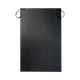 Roam Gear 300W 12V black ETFE flexible solar panel straight front view showing the cell grid and top junction boxes.