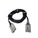 Roam Gear 5m Anderson to Anderson extension lead coiled with a grey plug on each end.