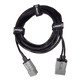 Roam Gear 5m Anderson to Anderson extension lead top view with three roam gear straps securing the coil.