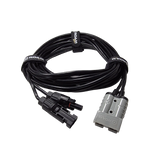 Roam Gear 5m Anderson to solar MC4 extension lead coiled with a grey Anderson plug and two black MC4 connectors.