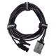 Roam Gear 5m Anderson to solar MC4 extension lead top view with three straps securing the coiled cable.