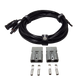 Roam Gear 6m solar MC4 extension lead coiled above two loose grey Anderson plugs and four metal contacts.