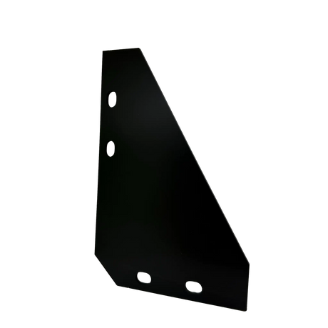 Roam Gear Black Solar Bracing Plates side angle view with four mounting holes.