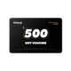 Roam Gear $500 eGift Card with white lettering and gold outlines on a black background.