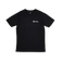 Roam Gear "Live the Roam Life" male black T-shirt front view with a small white and gold chest logo.