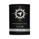 Roam Gear black stubby cooler rear view without a can, showing the compass emblem and social media icons.