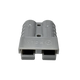 Roam Gear grey 50A Anderson plug front view with two rectangular connector openings.