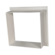 TRA 12V electric side vent roof hatch trim surround viewed from the back with its deep white collar.