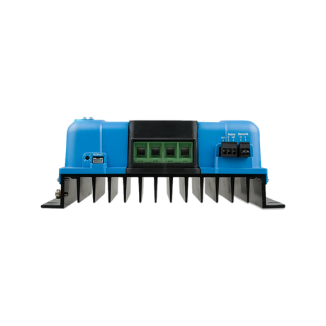 Victron SmartSolar MPPT 150/70 TR controller bottom view with heat sink and terminals.