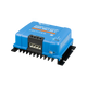 Victron SmartSolar MPPT 100/50 controller front right view with blue housing and mounting feet.