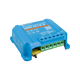 Victron SmartSolar MPPT 75/15 Bluetooth controller front left view with green terminals and a yellow blade fuse.