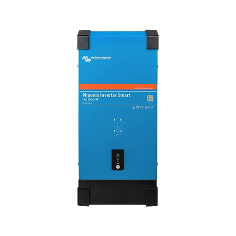 Victron 1600W 12V Smart Phoenix Bluetooth inverter in a straight front view.