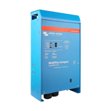 Victron MultiPlus Compact 1600W/70A 12V inverter charger in a front-left angled view.