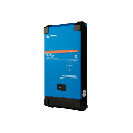 Victron MultiPlus 2000W/80A 12V inverter charger front-right angle view.