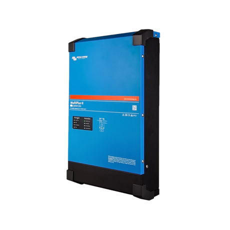 Victron MultiPlus-II 3000W/120A 12V inverter charger front-right angle view.