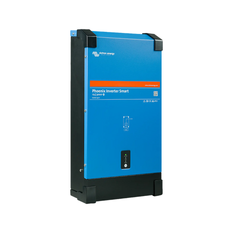 Victron 3000W 12V Smart Phoenix Bluetooth inverter in a front-left angled view.