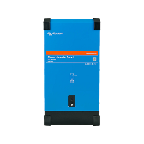 Victron 3000W 12V Smart Phoenix Bluetooth inverter in a straight front view.