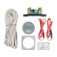 Victron BMV-712 Smart Bluetooth battery monitor kit with display, shunt, cables and mounting trim.