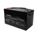 Zeal 125Ah 12V AGM deep cycle battery in a front right view with top terminals and specifications label visible.